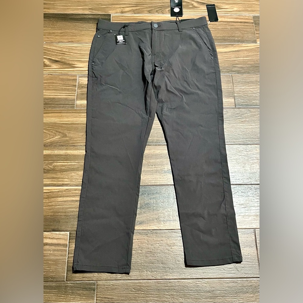 NWT Men's X-RAY Charcoal Hi-Flex‎ Stretch Fabric Pants Size 34 x 29.5